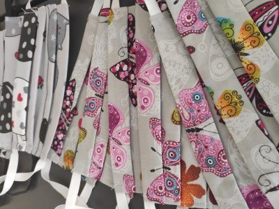 Maseczki uszyte przez WCK